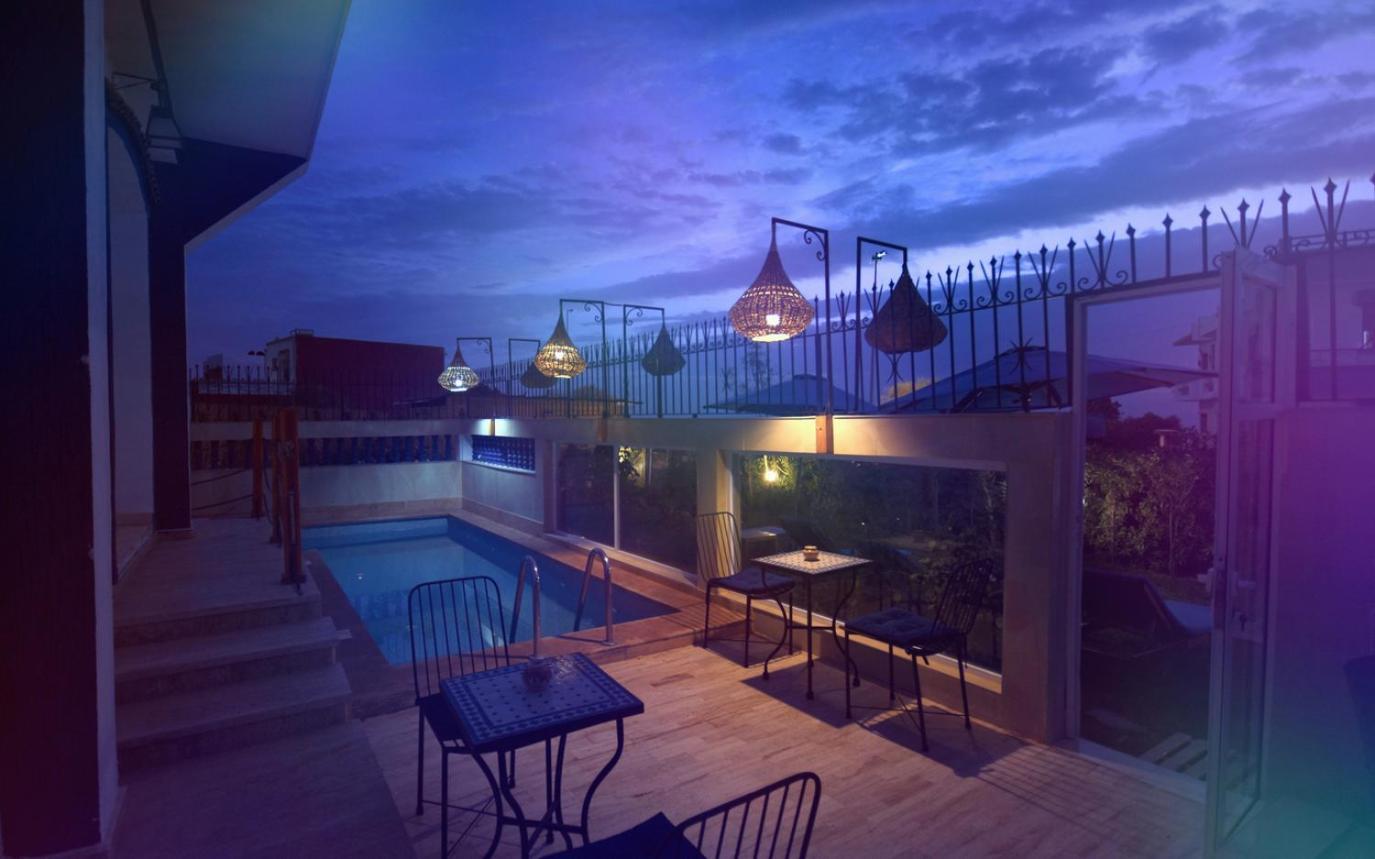 Blue Wave Lodge Agadir n'Ait Sa Eksteriør billede